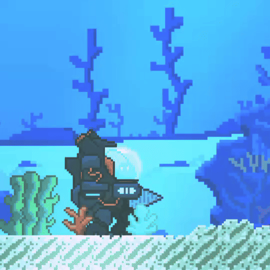 The very beginning of the Shallows with the Needlenose enemy type